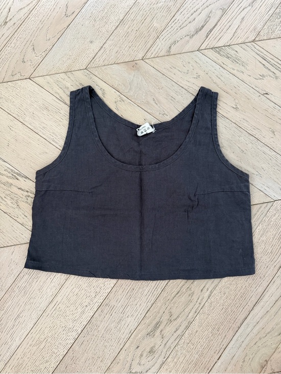 Linen Handmade Studio Tops - Linen Handmade Studio EUC linen crop top